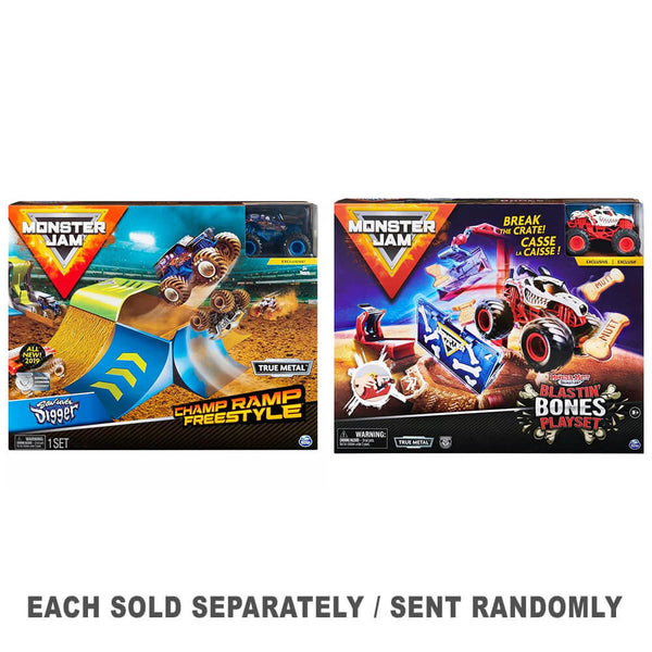Monster Jam 1:64 Stunt PlaySet (1 st slumpmässig stil)
