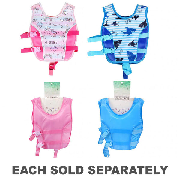 Kid's Swim Vest w/ Anti-Rise Strap (39x32cm)