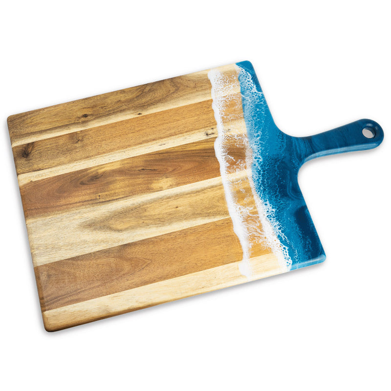 Ocean Vibes Acacia Resin Cheese Board