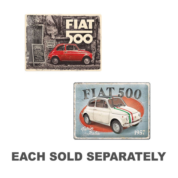 Nostalgic-Art Fiat 500 Large Sign (30x40cm)