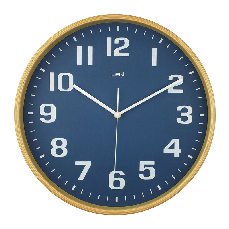 Leni Contemporary Style Wood Wall Clock 32cm