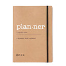 Letts 2024 Eco Writers Words Week -päiväkirja (Kraft)