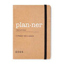 Letts 2024 Eco Writers Words Week -päiväkirja (Kraft)