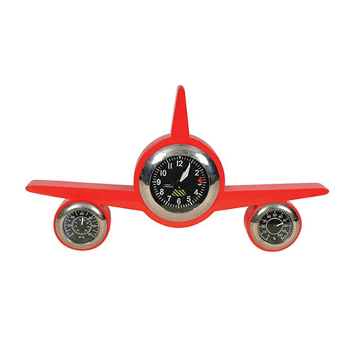 Retro Plane Weather Clock