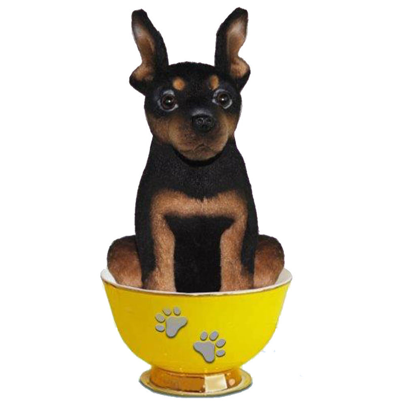 Realistinen koiran teekuppi Pehmo 16 cm