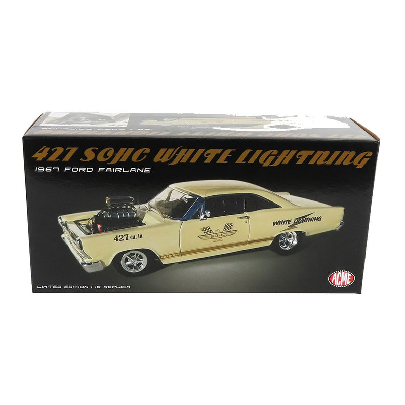 1967 Ford Fairlane 427 with White Lightning 1:18 Model Car