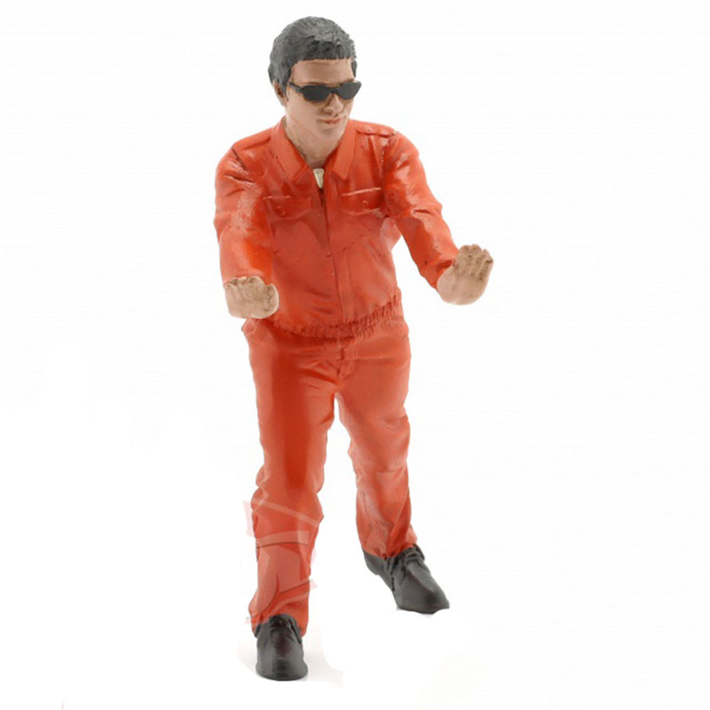 Mekaniker i uniform 1:18 Skala Figur (Orange)