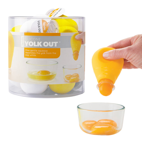 Tovolo Yellow Yolk Out Silicone Egg Separator (Box of 12)