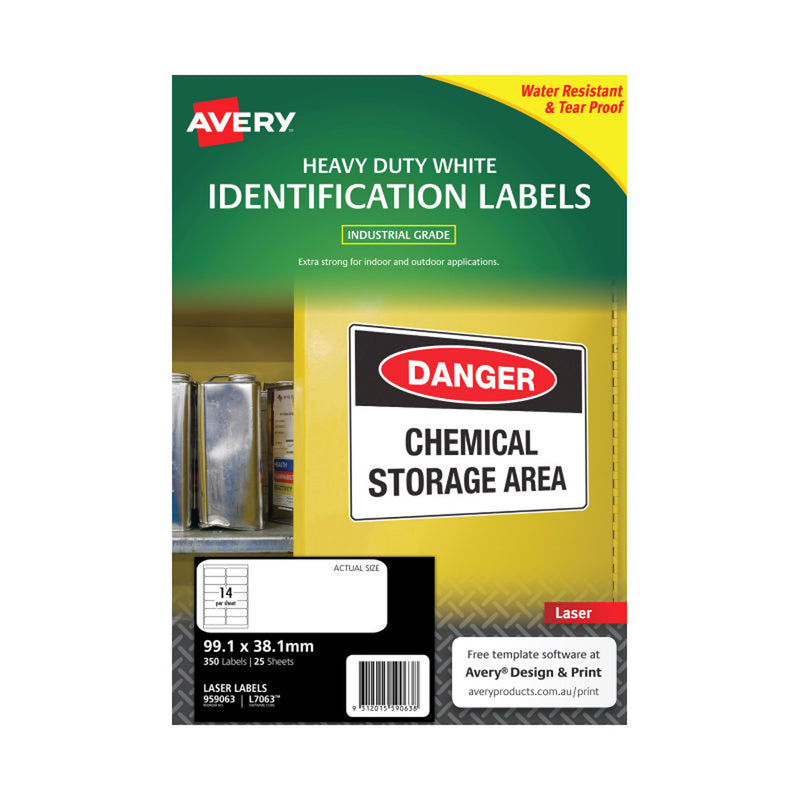 Avery Heavy Duty Laser -tarrat 25pk