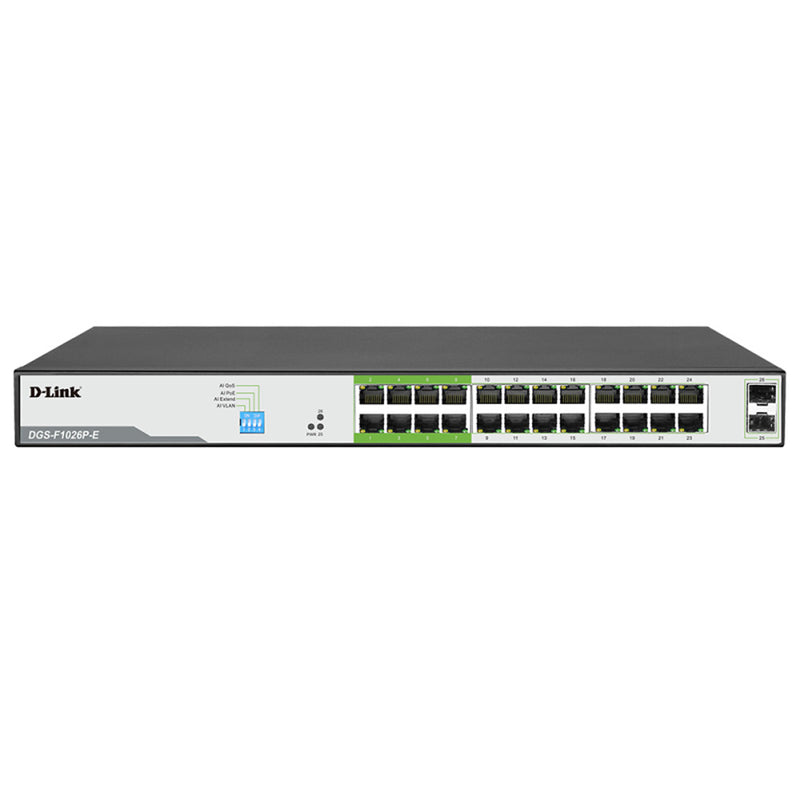 D-Link Gigabit Poe -kytkin 2 uplinkkiportilla