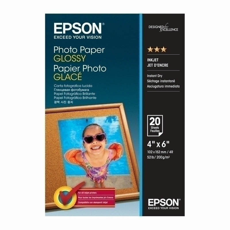 Epson kiiltävä valokuvapaperi 20pc