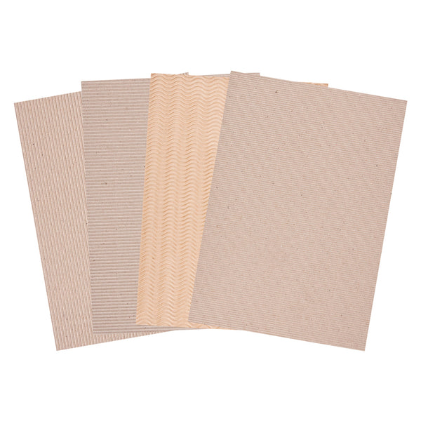 Corrugated Natural Card A4 20pk