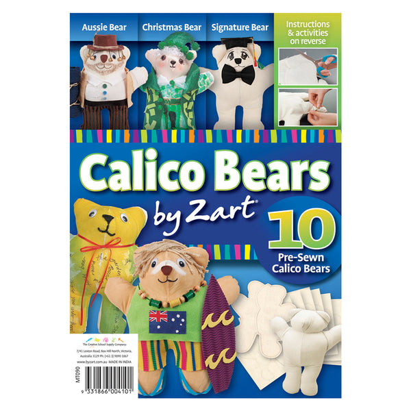 Calico Teddy Bears 10pcs