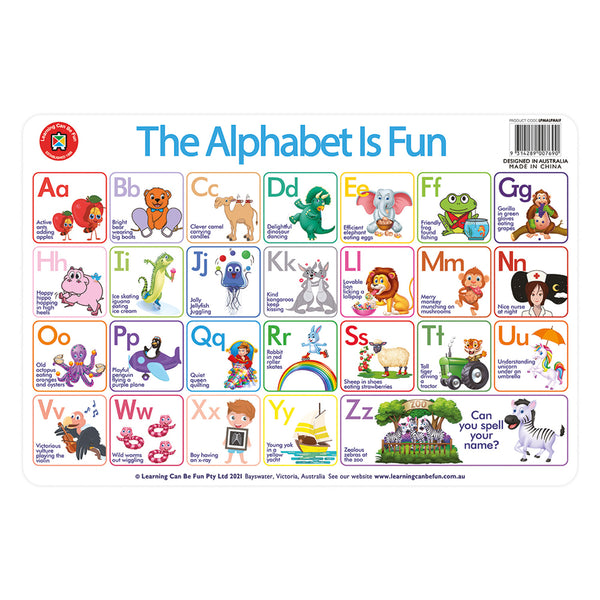 Alphabet is Fun Placemat