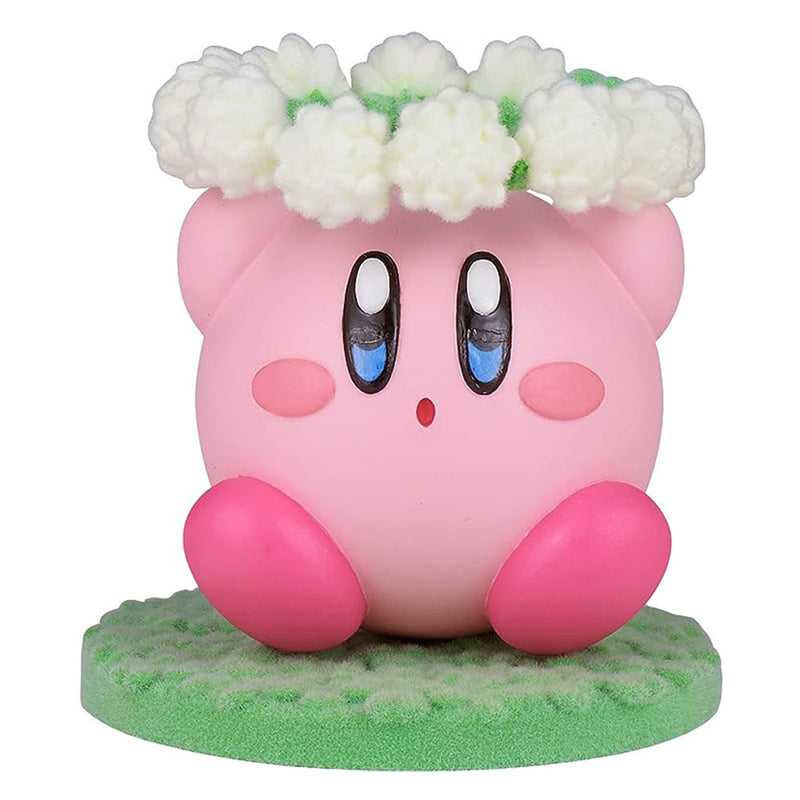 Kirby Fluffy Puffy Mine pelaa kukkahahmossa