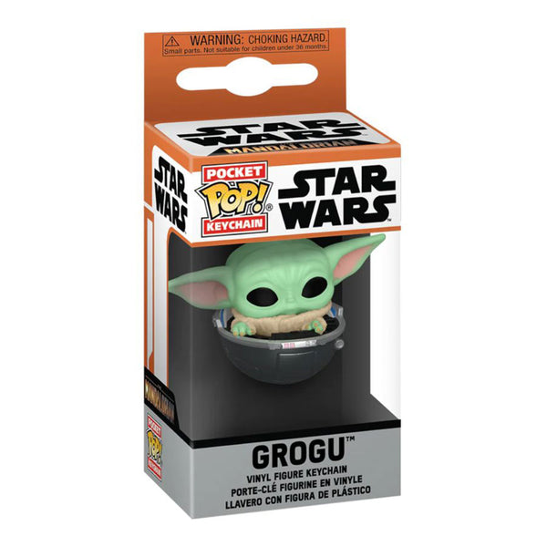 Star Wars: Mandalorian Grogu in Hovering Pram Pop! Keychain