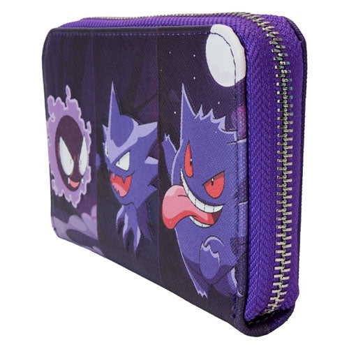 Pokemon Gengar Evolution Zip Around Wallet