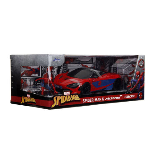 Spider-Man with McLaren 720S 1:24 Scale Vehicle Set