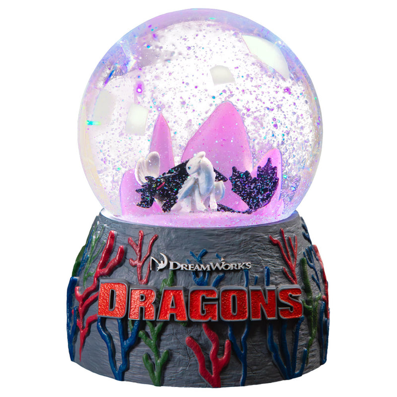 Toothless & Light Fury Light-up Snowglobe