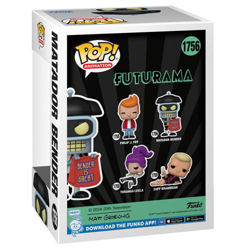 Futurama Matador Bender Pop! Vinyl