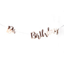 Rose Gold Letter Bunting