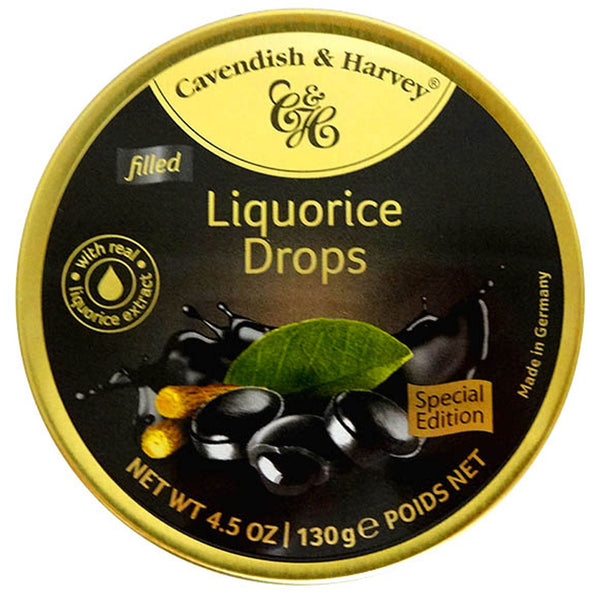 Cavendish & Harvey Licorice Drops (12pcs/Tin)