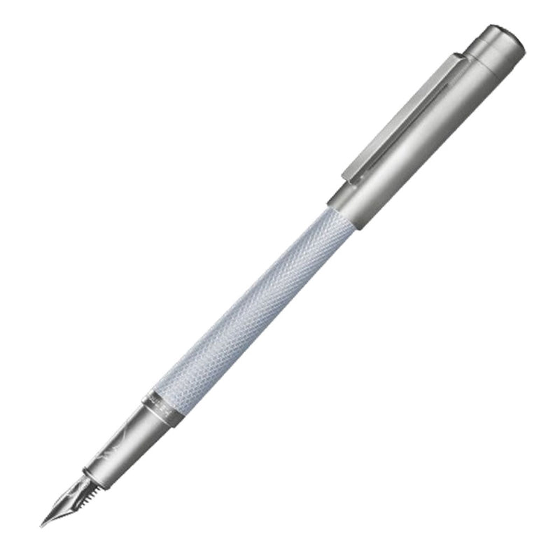 Guilloche Rhodium belagd 18K Fountain Pen (Slim)