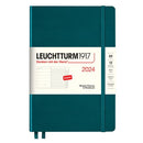 2024 A5 viikon suunnittelija ja muistikirja esitteellä