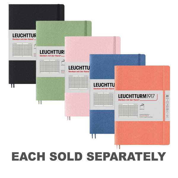 Leuchtturm Softcover Squared Notebook A5