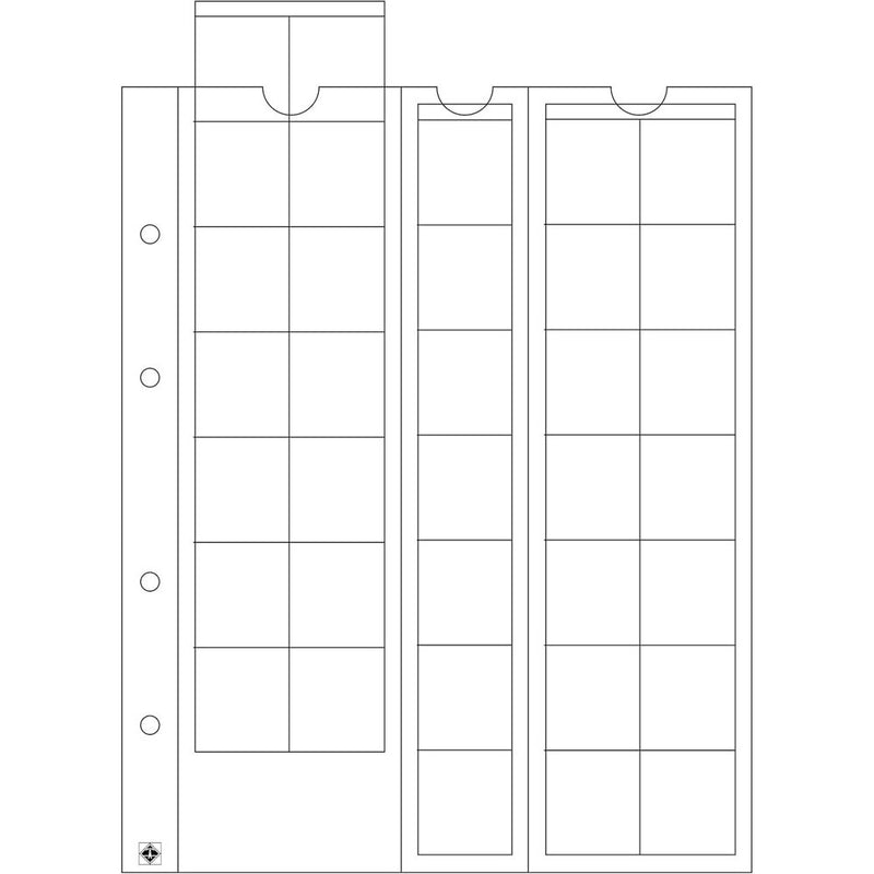 Leuchtturm Optima Coin Sheets 5pk (Clear)