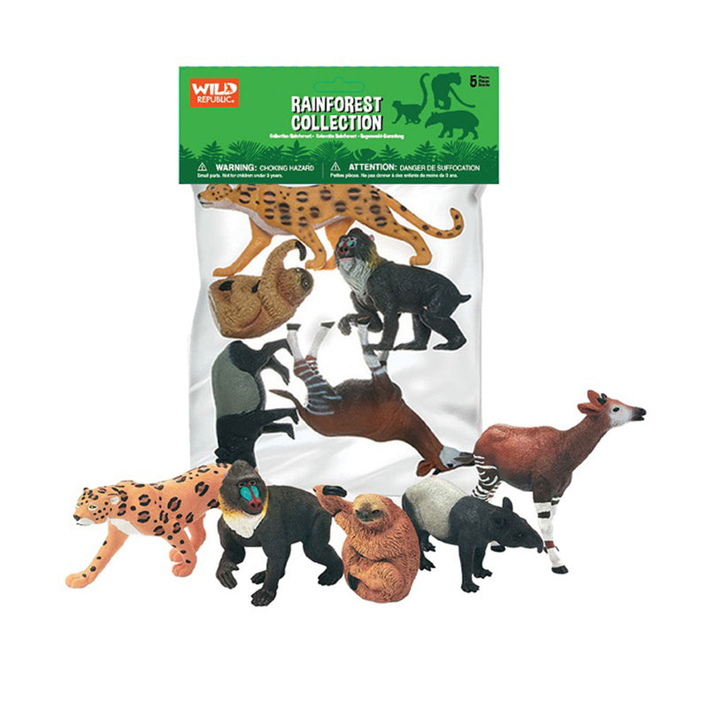 Wild Republic Polybag Animal Figurines 5st