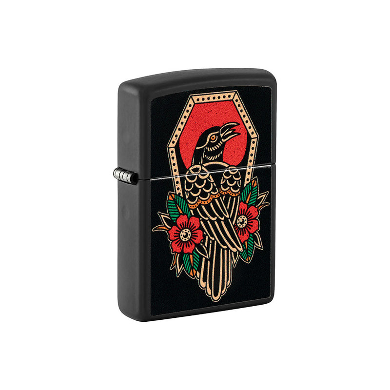 Zippo Tattoo -suunnittelu tuulenpitävä vaaleampi