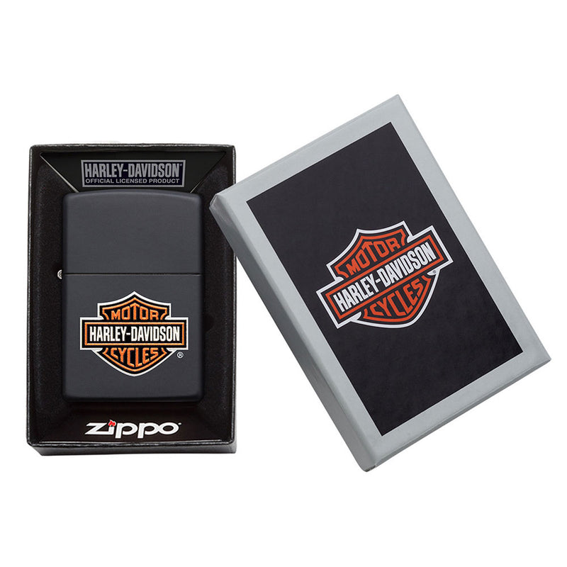 Zippo Harley Davidson Matte Black Light