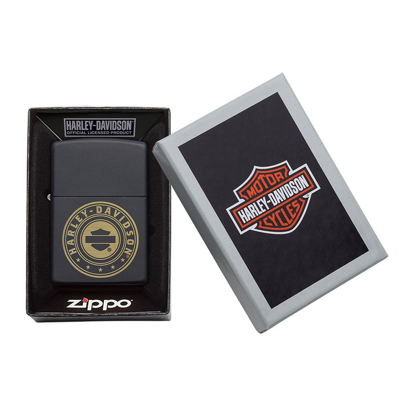 Zippo Harley Davidson Matte svart tändare