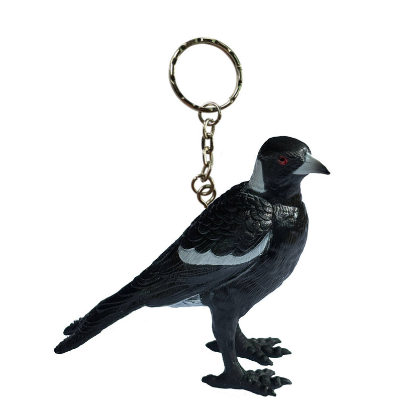 Animals of Australia Magpie Keychain