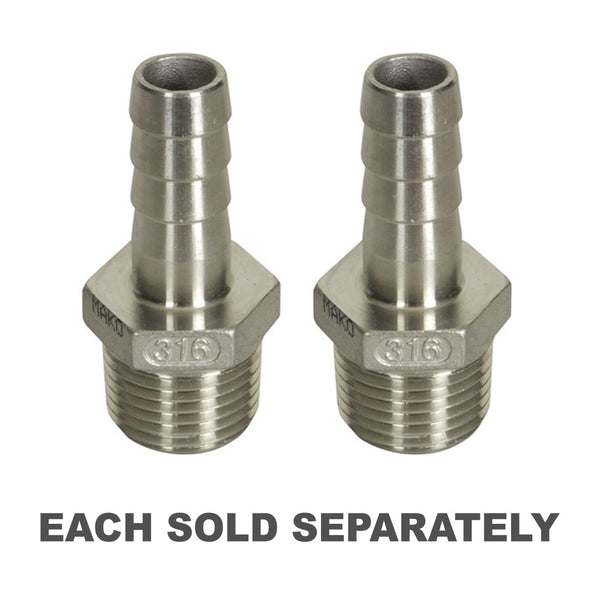 316 Grade Stainless Steel Connector with Tail