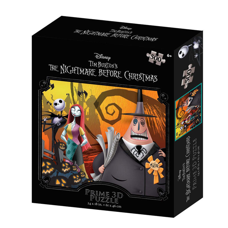 Prime3D Nightmare Before Christmas 500-Piece 3D Puzzle