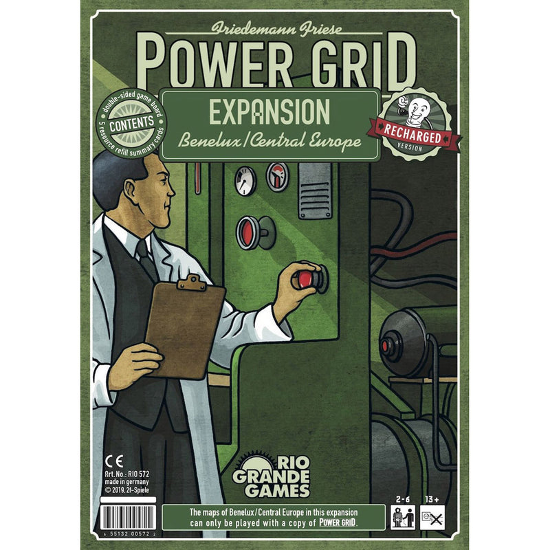 Power Grid Benelux/Central Europe Expansion Game (Recharged)