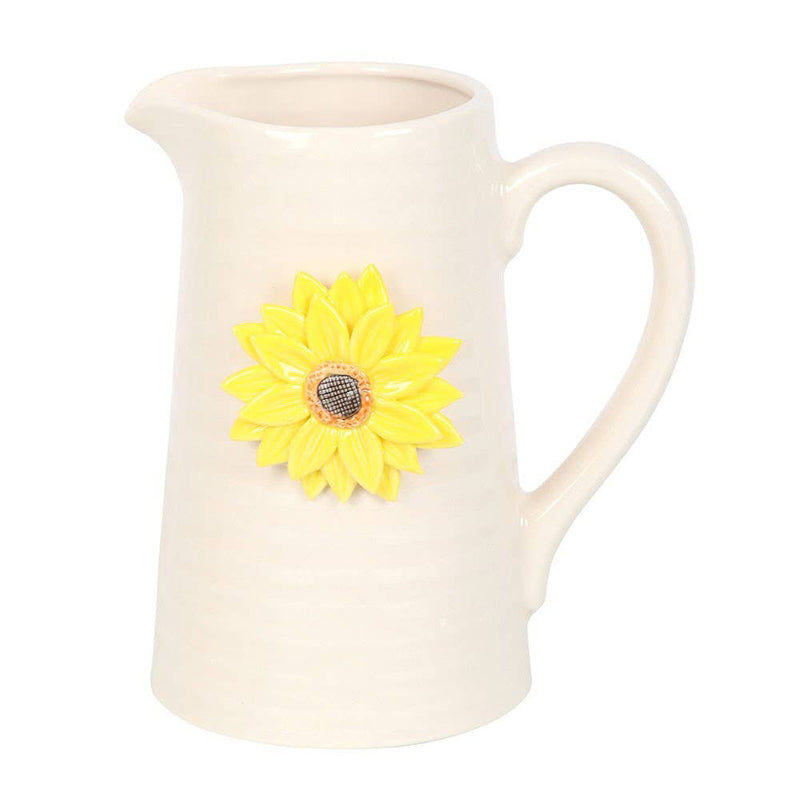 Hello Sunshine Ceramic 3D Sunflower Jug