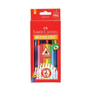 Faber-Castell Junior Grip Triangular Coloured Pencil 10pcs