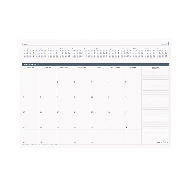 Debden Desk Top Month to View 2025 Planner Refill 370x530mm