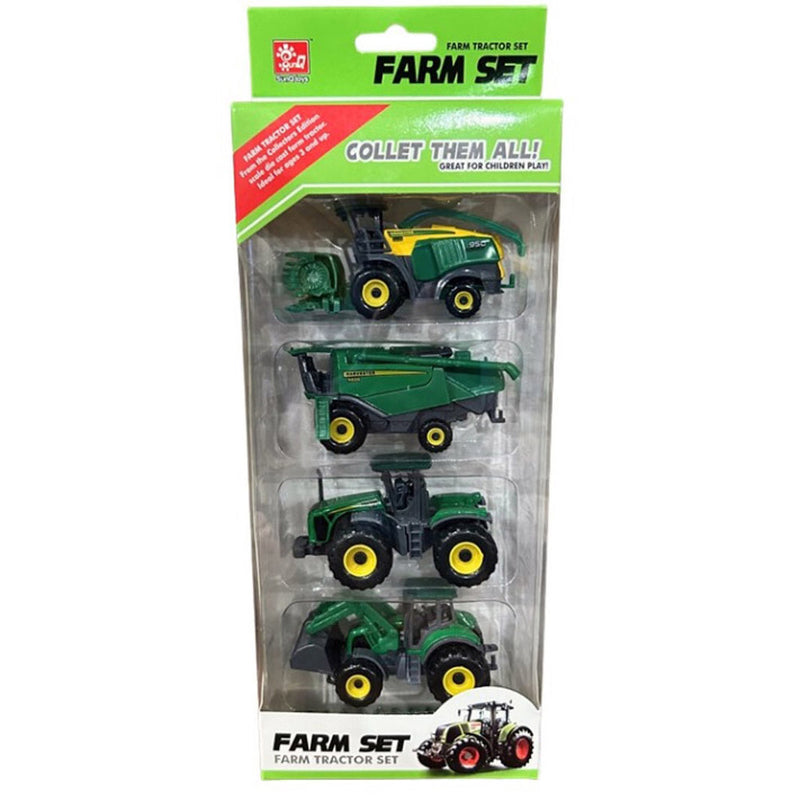 Farm Tractor Set (Set of 4)