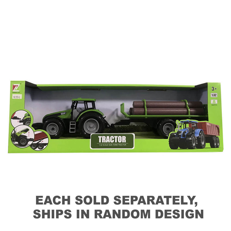 Friktion Farm Toy Tractor with Trailer
