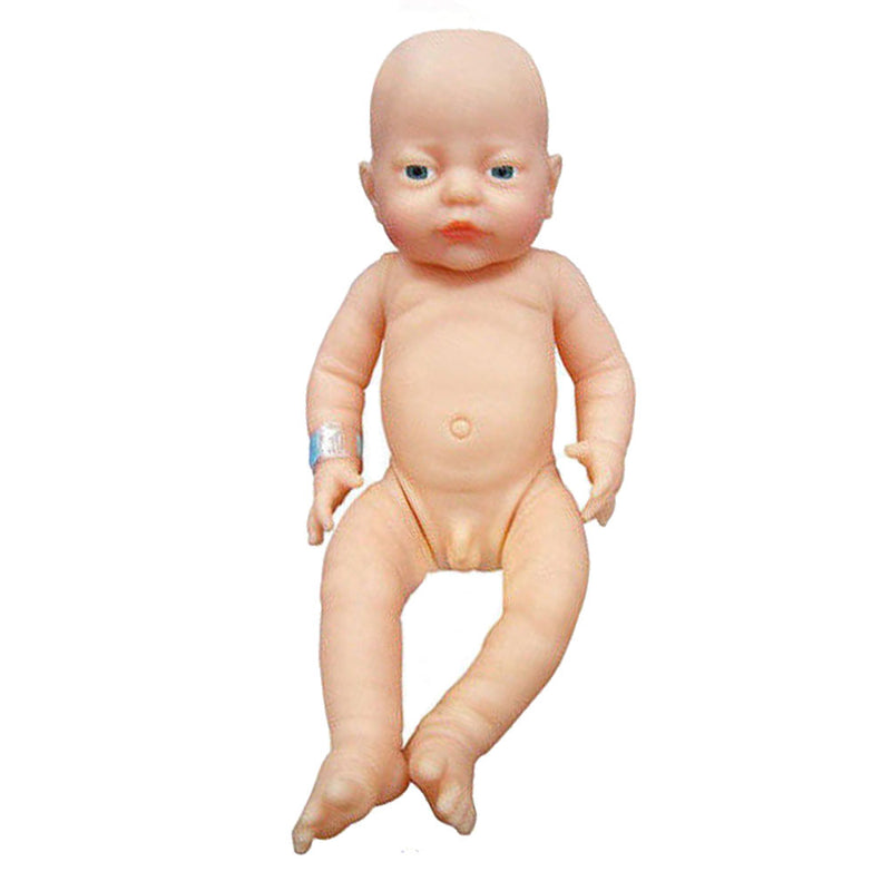Kaukasialainen vastasyntynyt vauva -nukke vaippa 41 cm