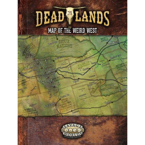 Deadlands Map of the Weird West RPG