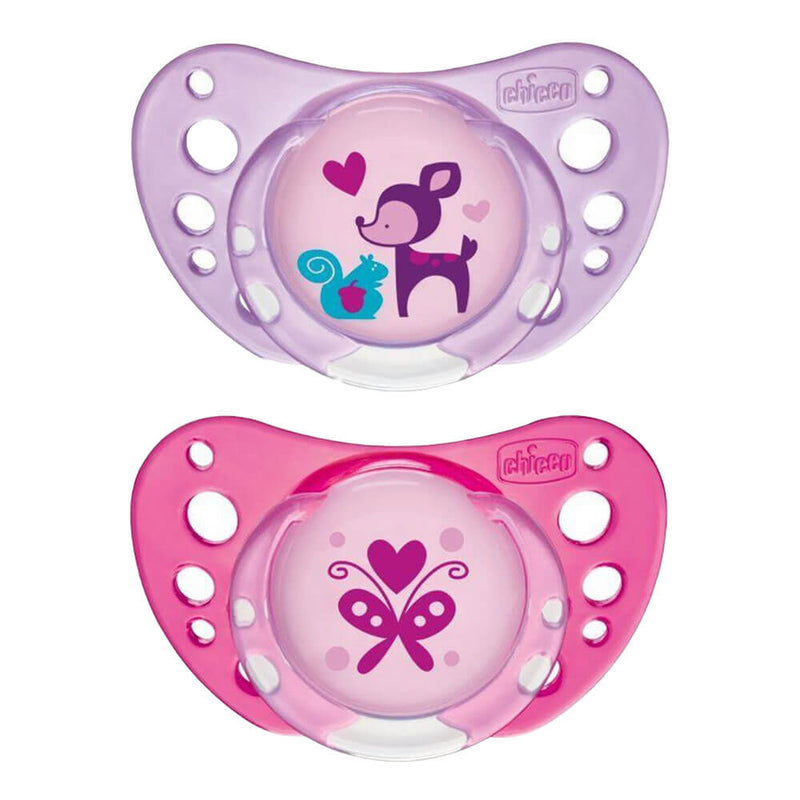 Chicco Latex Physio Air Rubber Pacifier 2 st (flicka)