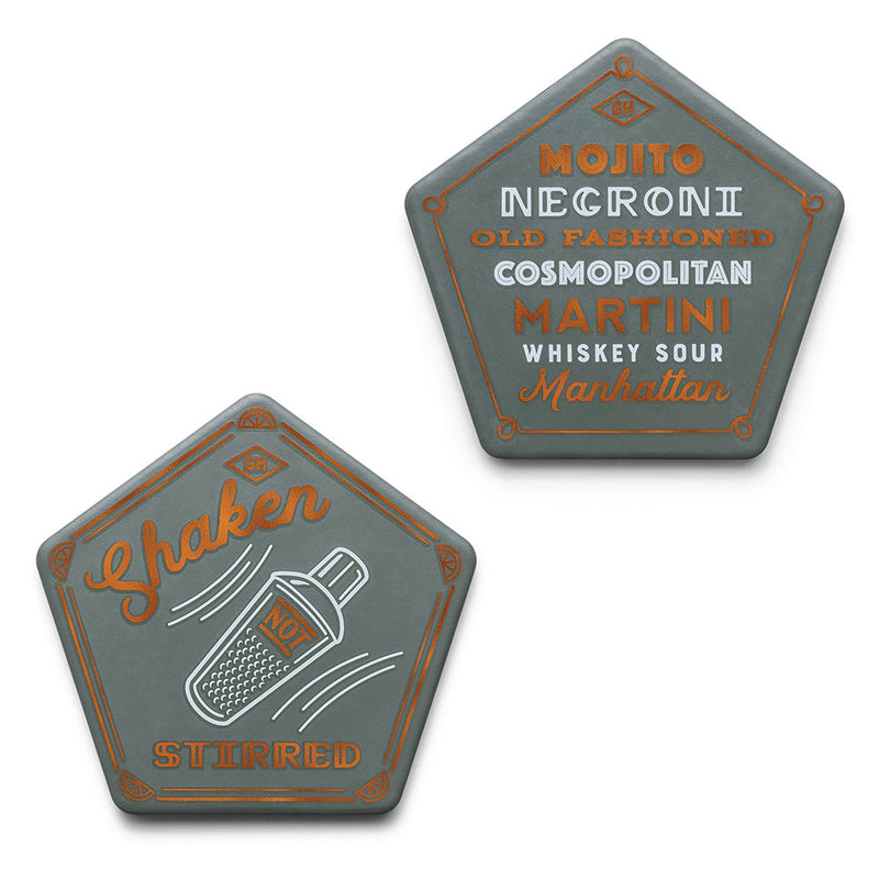 Gentlemen's Hardware Pentagon Coasters (uppsättning av 4)