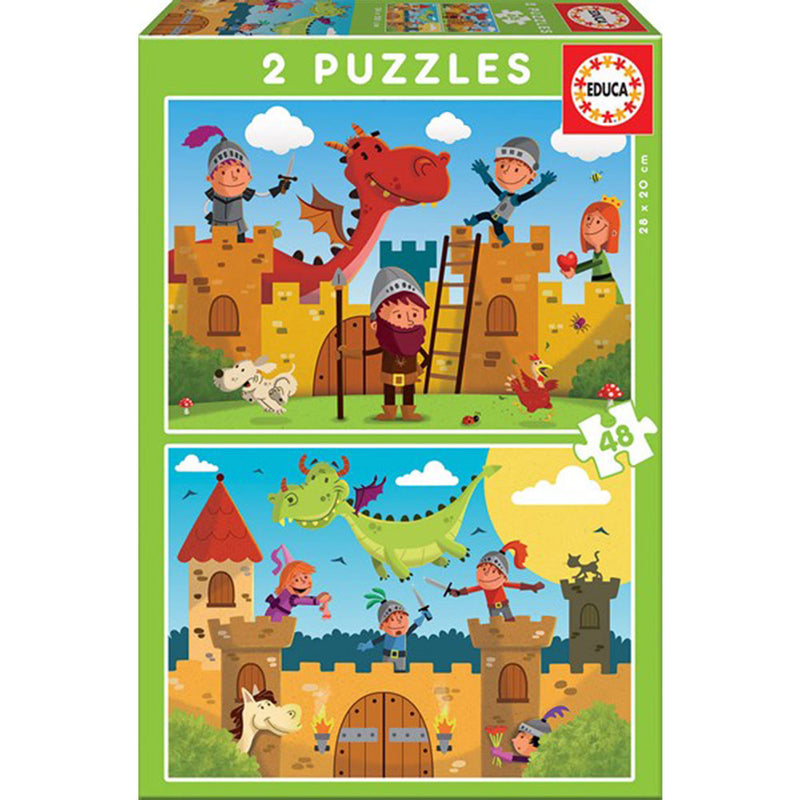 Educa Puzzle Collection 2 uppsättningar med 48 st