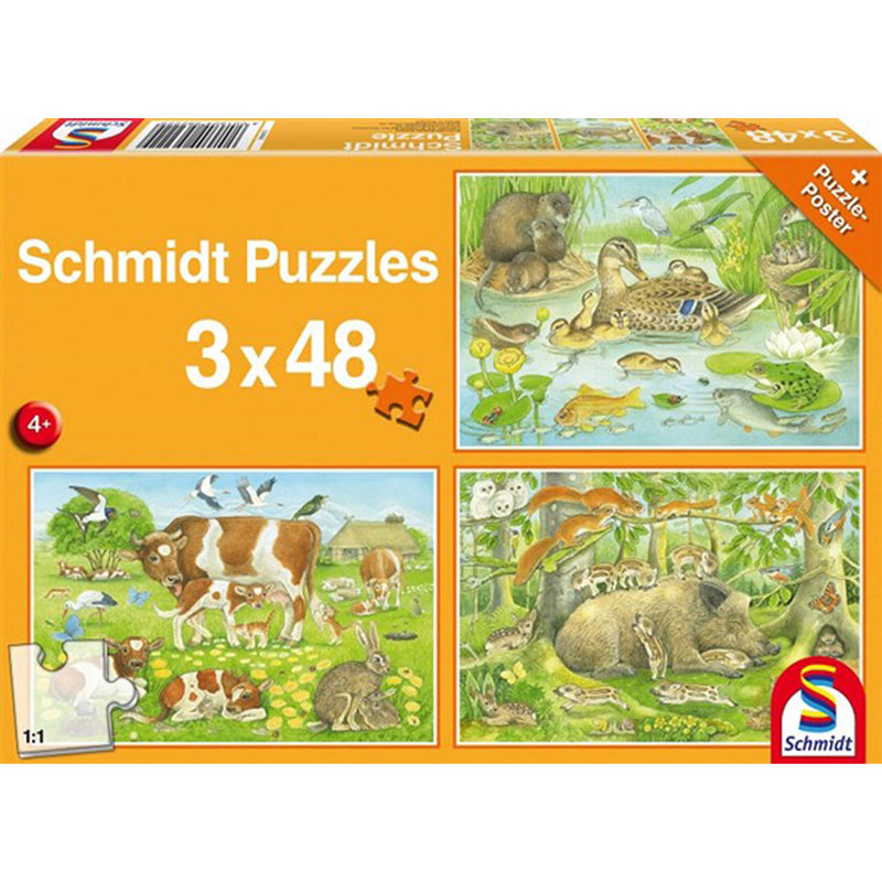 Schmidt Jigsaw Puzzle 3x48pcs
