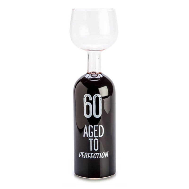 Hyvää syntymäpäivää viinipullo lasi